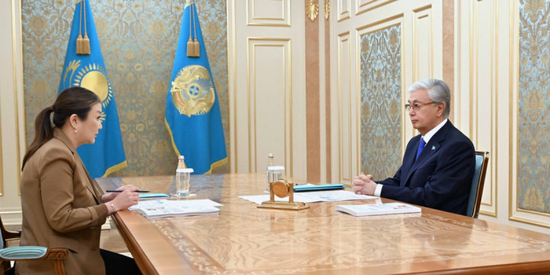 Мемлекет басшысы Бала құқықтары жөніндегі уәкіл Динара Зәкиеваны қабылдады