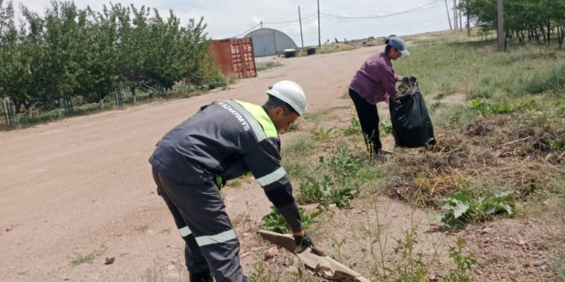 Қазақмыс кәсіпорындарында аумақты абаттандыру жұмысы жүргізілді