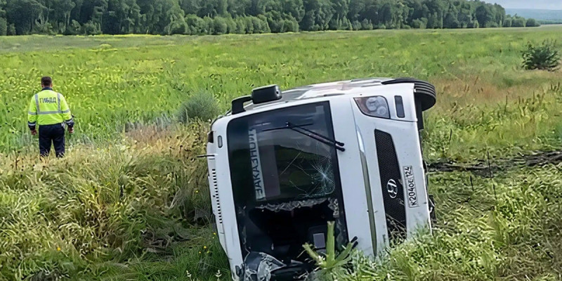 Рөлде ұйықтап кеткен әйелдің кесірінен 27 бала отырған автобус аударылды