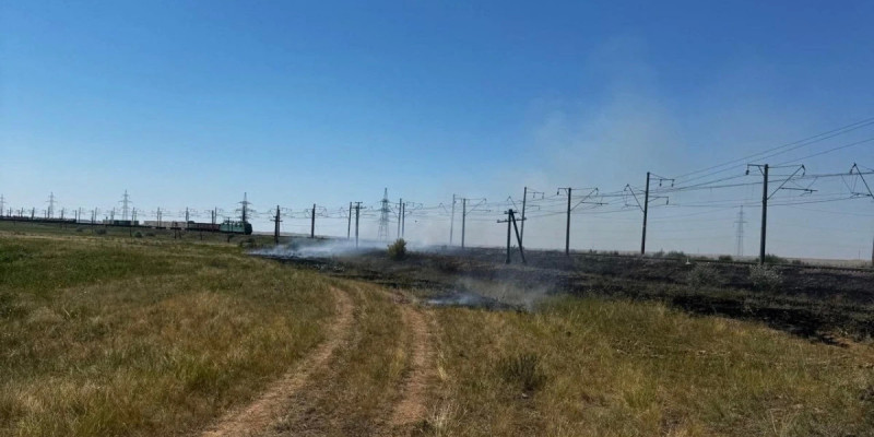 Ақмола облысында 10 гектардан астам аумақты шарпыған өрт сөндірілді