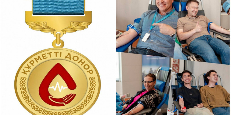 Тұрақты қан донорларына мемлекеттік награда тағайындалды