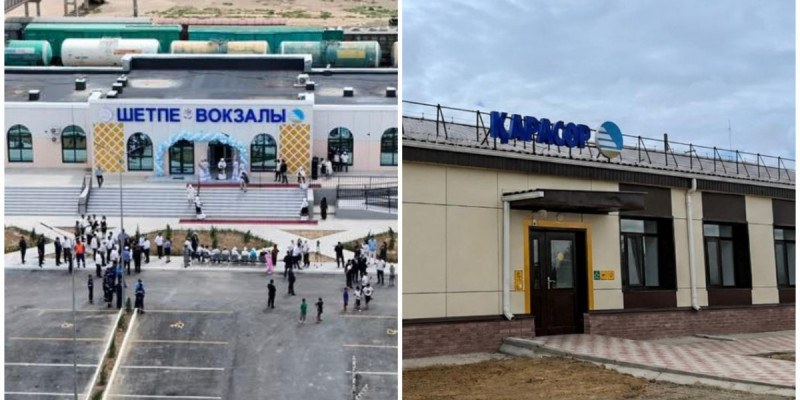 Елімізде тағы екі теміржол вокзалы жаңартылып, пайдалануға берілді
