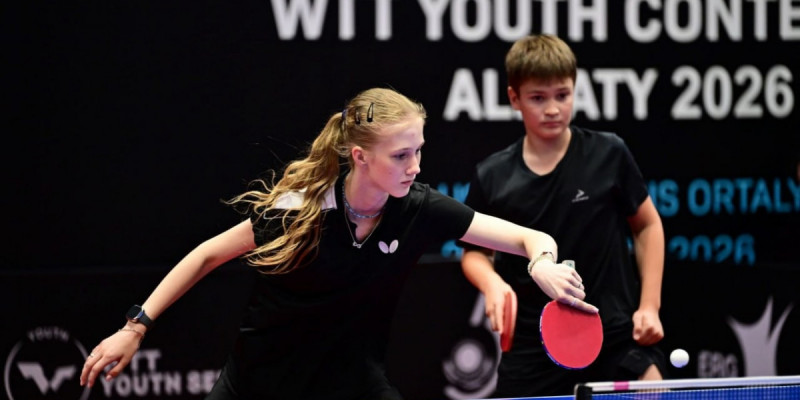 Үстел теннисі: Қазақстан Алматыдағы WTT Youth Contender турнирінде алғашқы медалін жеңіп алды