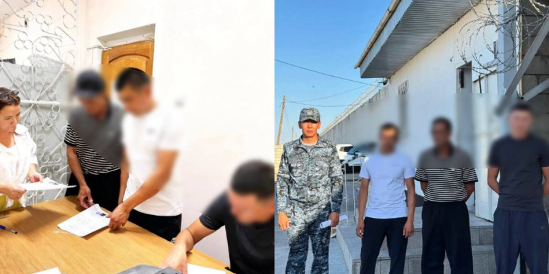 Таразда үш сотталған азамат рақымшылықпен босатылды