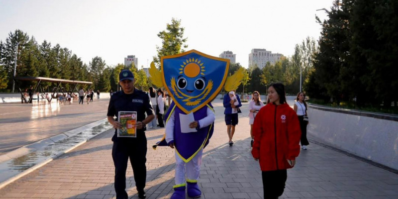 «Таза Қазақстан»: Астананың Орталық саябағында қоғамдық тәртіпті сақтау бойынша рейд өтті