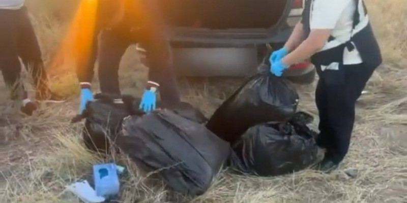 «Заң мен тәртіп»: Жамбыл облысында 43 келі есірткі тасымалдаған тұрғын ұсталды