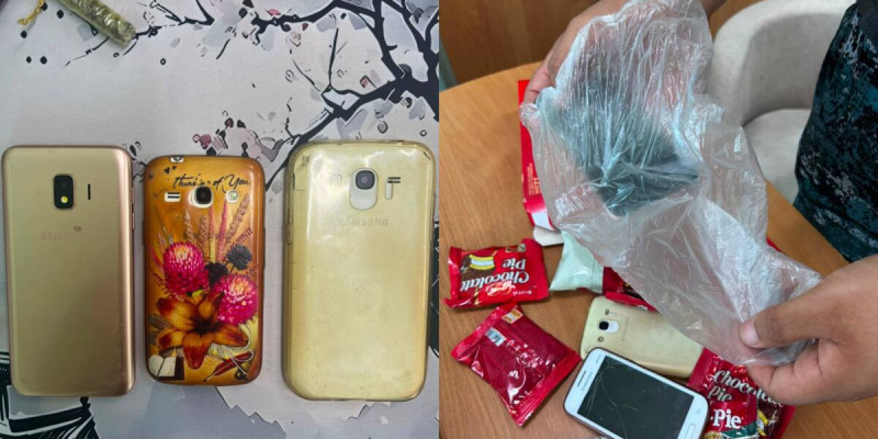 Павлодар тұрғыны телефондарды печенье қаптамасына жасырып түрмеге өткізбек болған