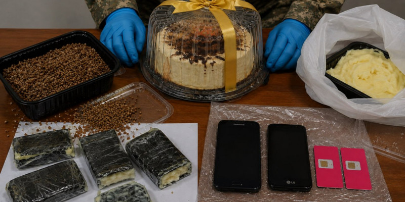 Сарбаздар торт пен қарақұмыққа телефон жасырып, түрмеге өткізбек болғандарды ұстады