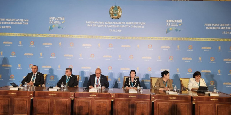 Сайлау ашық әрі ұлттық және халықаралық стандарттарға сәйкес өтті – ТМҰ байқаушылары