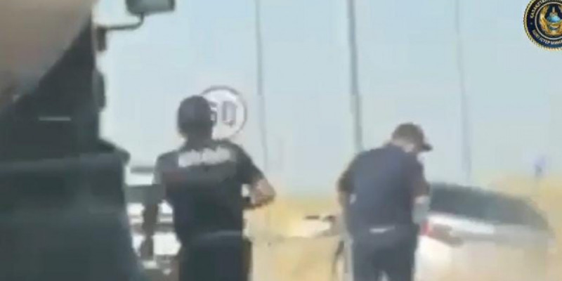 Түркістан облысында жалған нөмірмен жүрген жүргізуші полициядан қашпақ болды