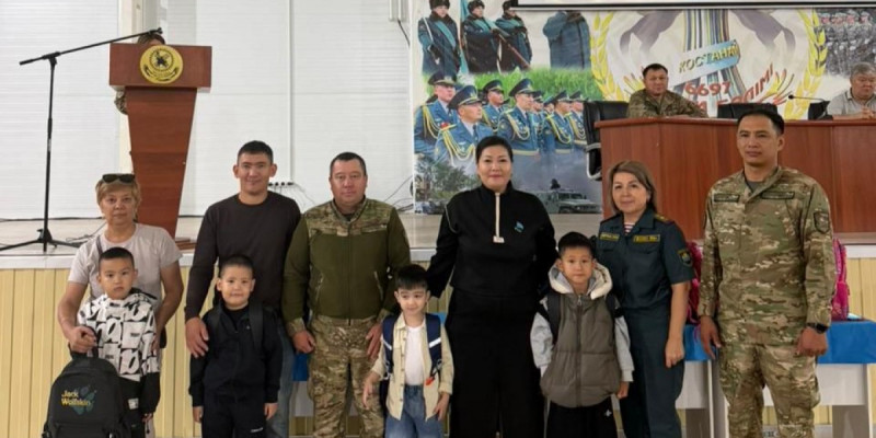 Ұлттық ұланның Қостанайдағы әскери бөлімінде «Мектепке жол» акциясы өтті