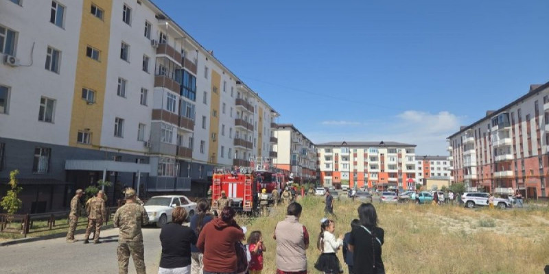 Таразда өрт болып, 79 адам эвакуацияланды