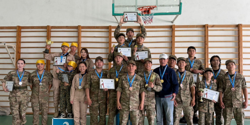 «Жас Бүркіт»: 5573 әскери бөлімінде жиырмадан астам жас әскери-патриоттық тәрбие алып жатыр