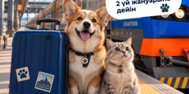 Жолаушы пойызда үй жануарларын алып жүру кезінде нені білуі керек?