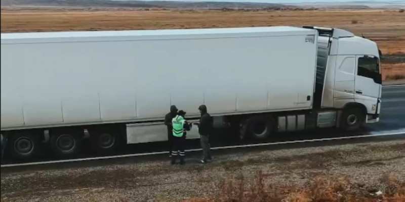 «Аягөз – Таскескен» автожолында жүк көліктеріне бақылау күшейтілді