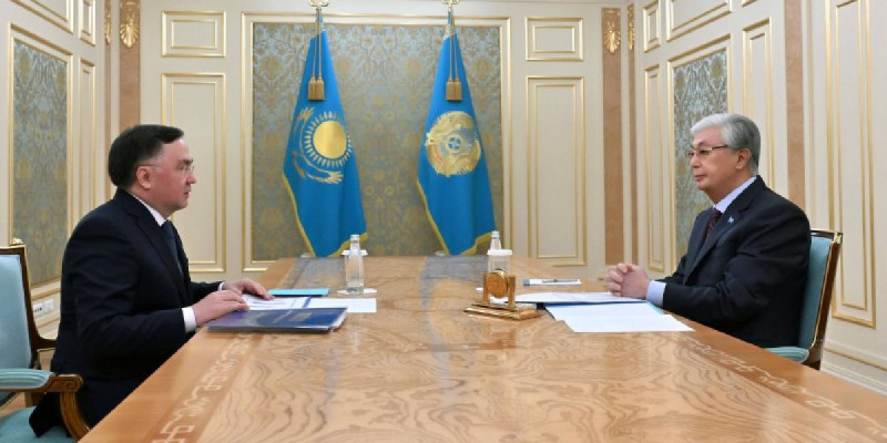 Президент Жоғарғы сот төрағасы Асламбек Мерғалиевті қабылдады
