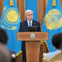 Президент Астана халықаралық форумының пленарлық отырысына қатысып жатыр