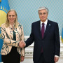 Мемлекет басшысы ЕҚЫҰ-ның іс басындағы төрағасы Элина Валтоненді қабылдады