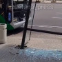 Астанада жолаушылар автобусы аялдамаға соғылды