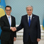 Президент Швейцария Ұлттық банкін басқарушылар кеңесінің төрағасы Мартин Шлегельмен кездесті
