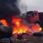 Ақтөбеде екі бірдей жүк көлігі өртенді