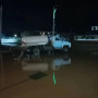 Арал қаласында көшелерді су басты