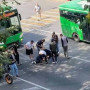 Алматыда электроскутер мінген 17 жастағы екі қызды автобус қағып кетті