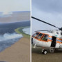 Қостанай облысындағы дала өртін сөндіруге тікұшақ жұмылдырылды (ВИДЕО)