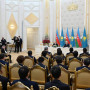 Қазақстан мен Әзербайжан президенттері брифинг өткізді