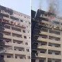 Таразда 8 қабатты ғимарат өртенді