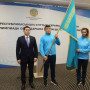Министр XXV жазғы Сурдлимпиада ойындарының қарсаңында ұлттық құрамаға Мемлекеттік Туды табыс етті