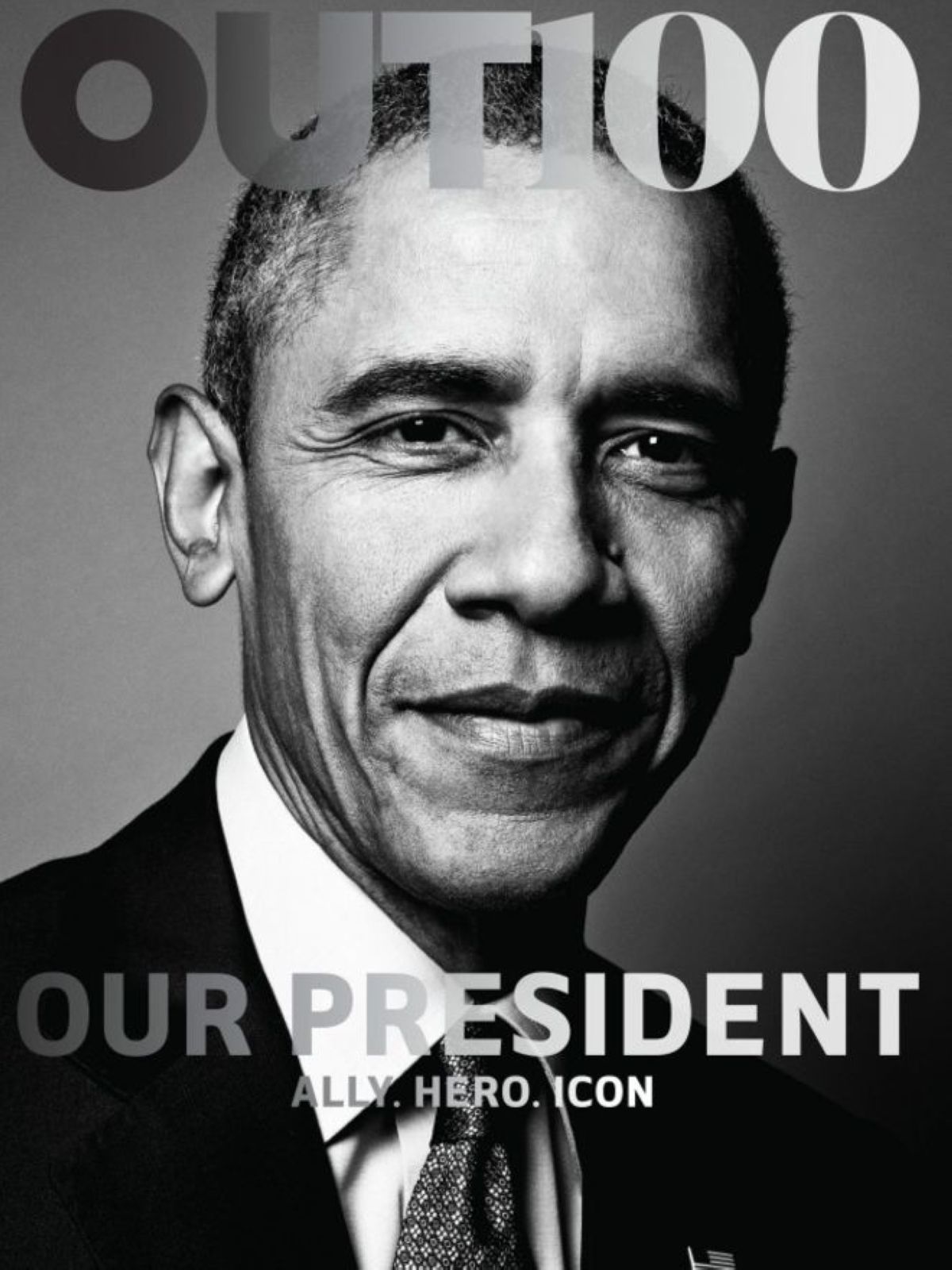 Обама гомосексуалдарға арналған журналдың мұқабасына шықты