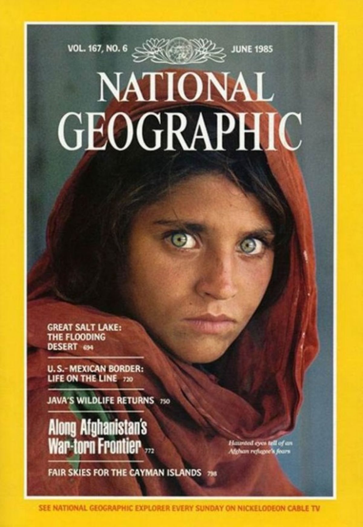 Пәкістан  билігі National Geographic мұқабасындағы ауған қызын босатады