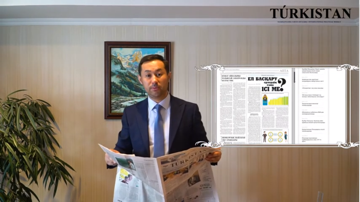 Túrkistan газетінің №9 санына Олжас Сыдыбек шолу жасады