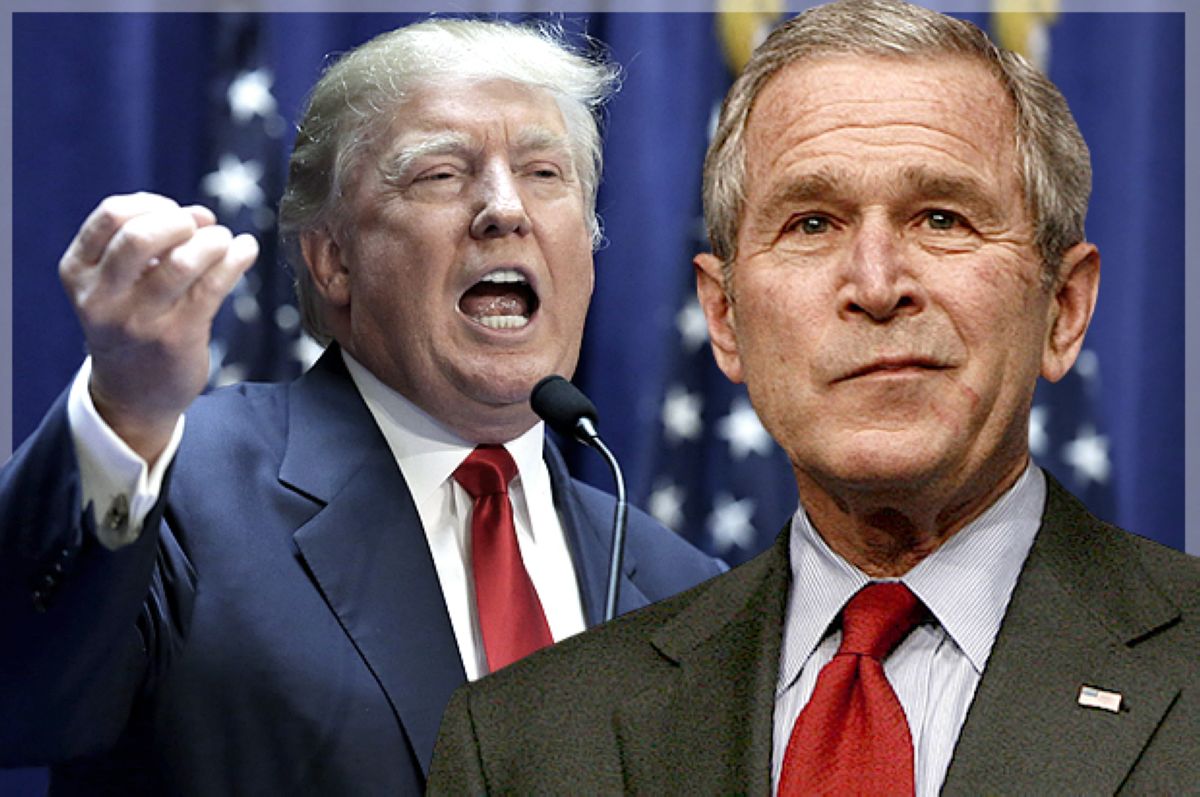 "Импичмент кезінде қайда болды?": Дональд Трамп Джордж Бушқа шүйлікті