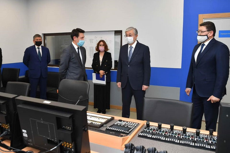 Қасым-Жомарт Тоқаев Президент Телерадиокешенінің жаңа аппараттық-студия кешенін аралады