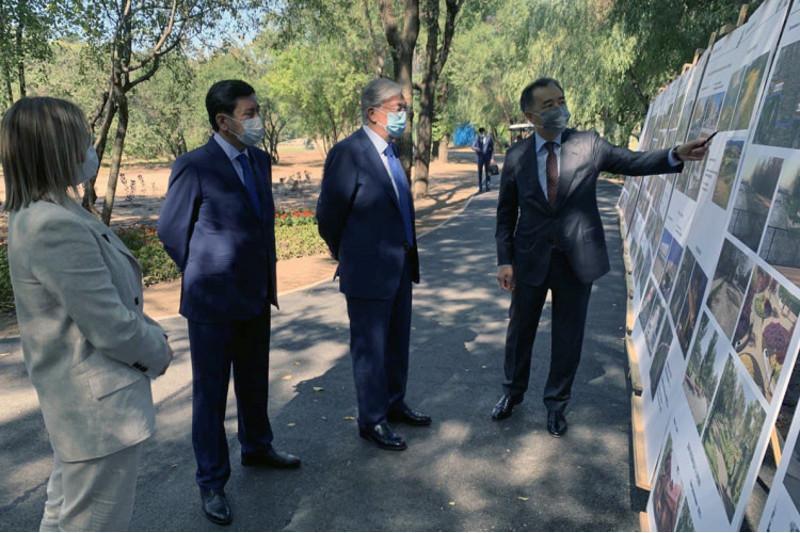 Мемлекет басшысы Алматыны абаттандыру жобаларымен танысты