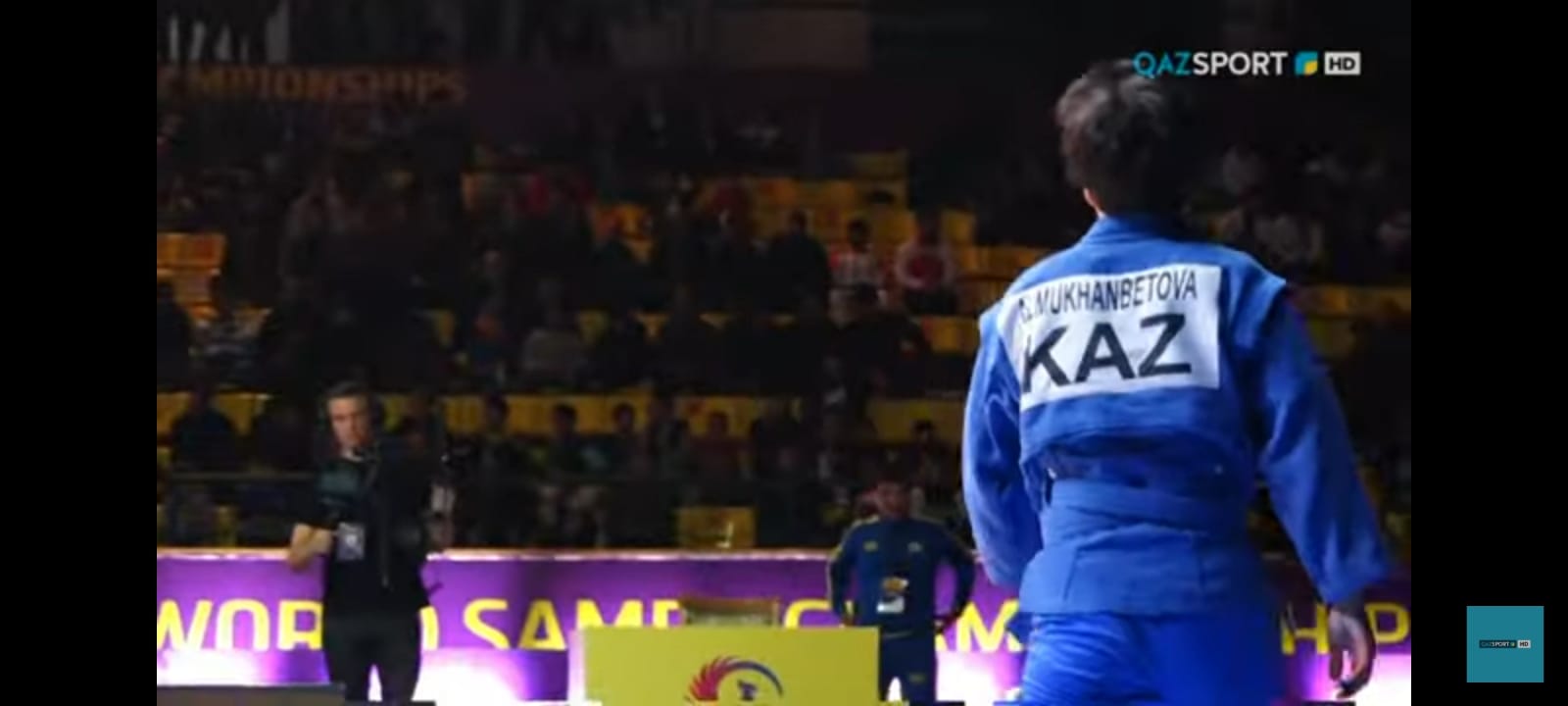 Жиырма жеті жастағы Гүлдана Әлмұханбетова самбодан әлем чемпионы атанды (видео)