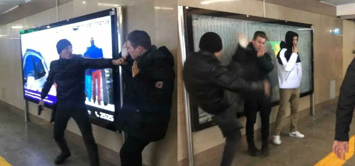 Алматы метросында 2 жігіт оқушыларды тапаншамен қорқытып, ұрып-соққан