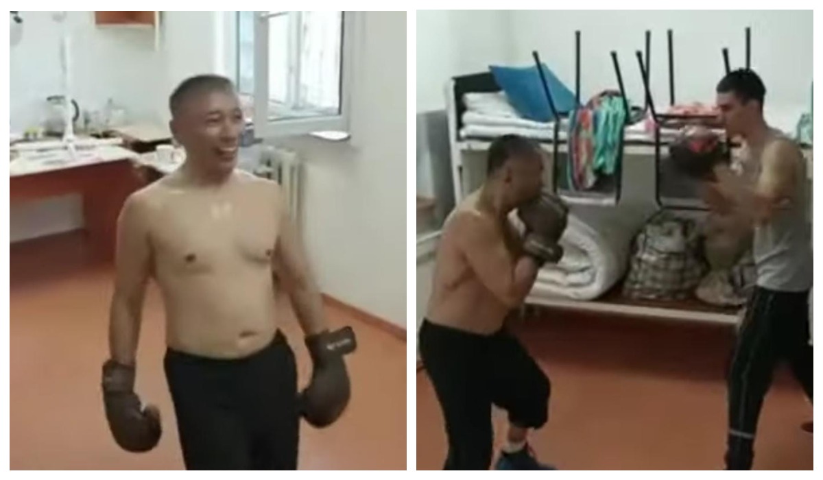 Түрмедегі Талғат Ермегияевтің бокспен айналысып жатқан видеосы тарады