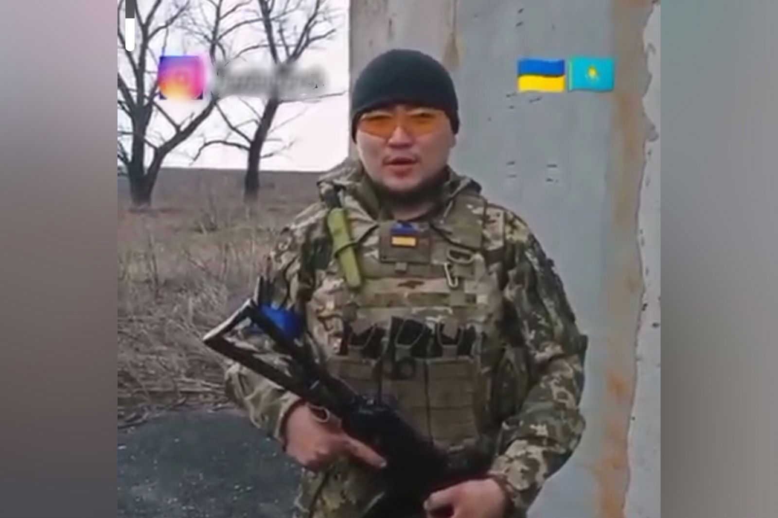«Бұл жақта фашистер жоқ»: Украинада жүрген қазақ жігіті үндеу жолдады (ВИДЕО)