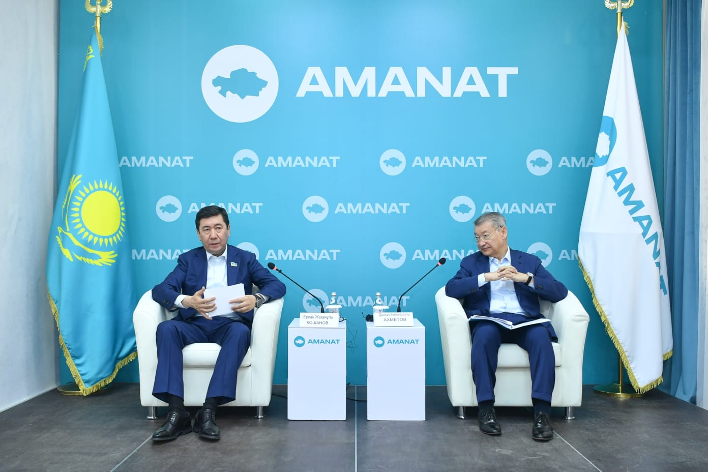 Е. Қошанов: «AMANAT» партиясы реформаларды халыққа түсіндірудің алдыңғы шебінде жүруге тиіс