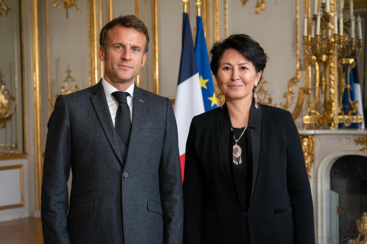Гүлсара Арыстанқұлова Франция президентімен кездесті