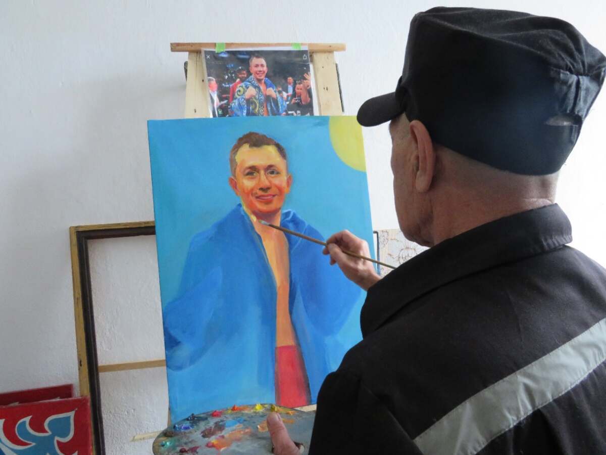 Қарағанды облысында сотталған азамат GGG-дің портретін салды
