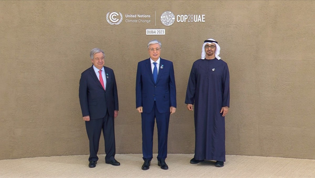 Президент Дүниежүзілік климаттық саммиттің ашылу рәсіміне қатысу үшін Дубайға барды