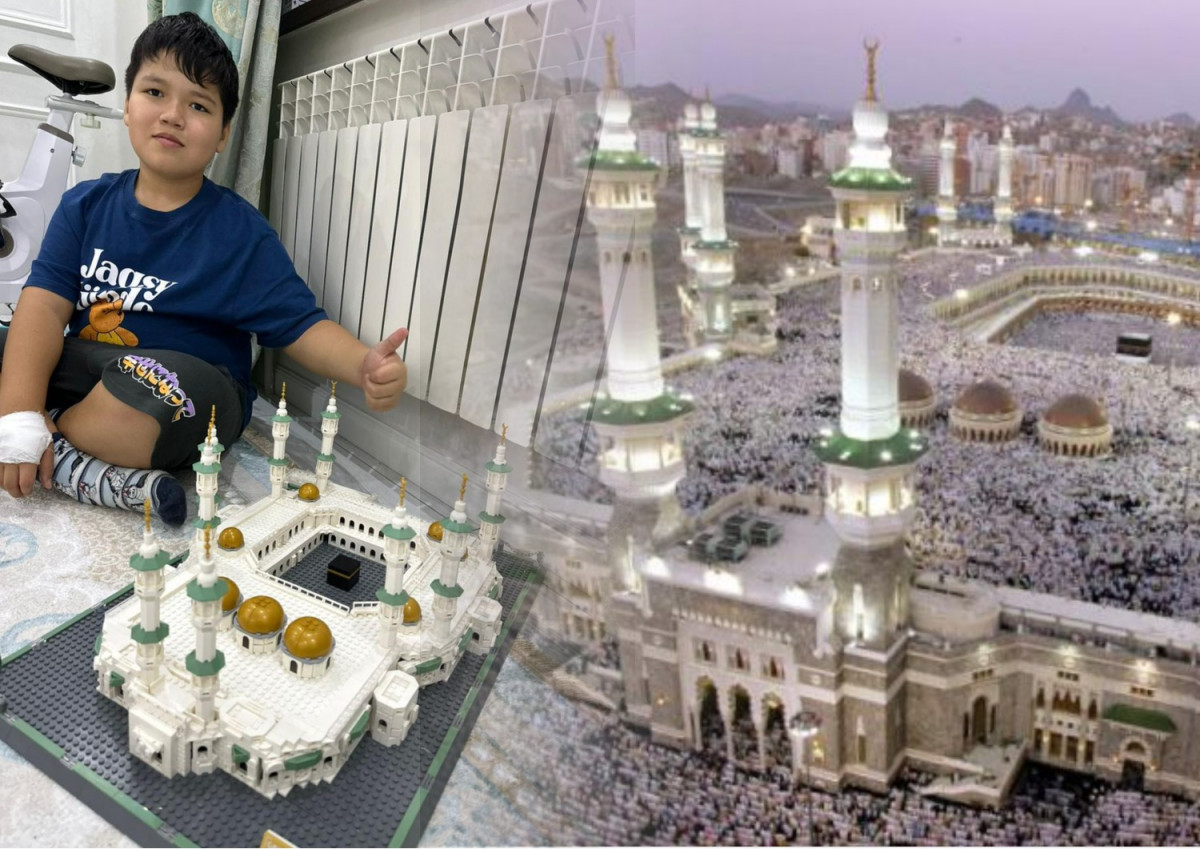 Умраға жолдама: Lego-дан Меккедегі мешітті құраған 10 жастағы Нұрали