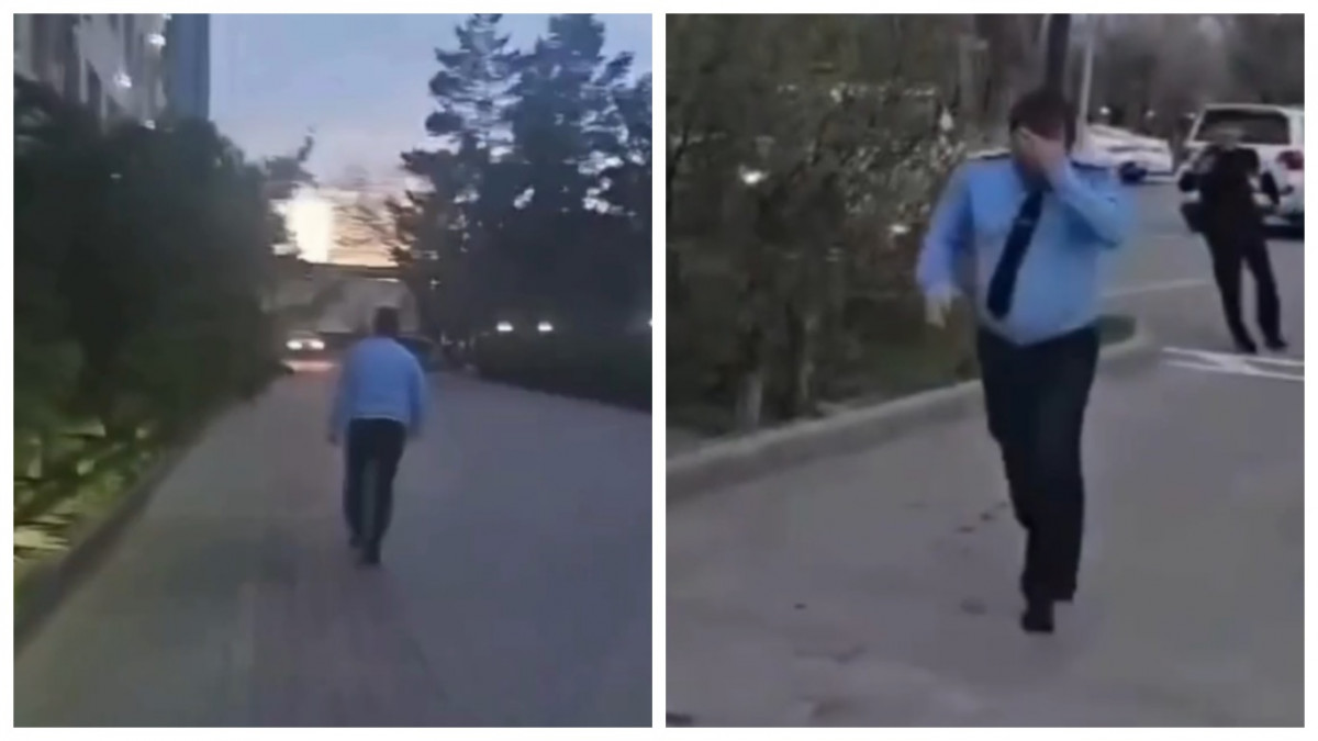 Желіде блогерлерден қашып жүрген алматылық прокурордың видеосы тарады